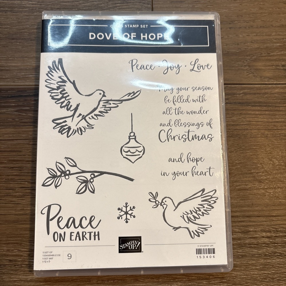 STAMPIN UP  DOVE OF HOPE CLING STAMP SET